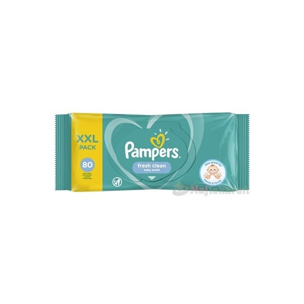 Pampers Fresh Clean vlhčené ubrousky XXL 80 ks