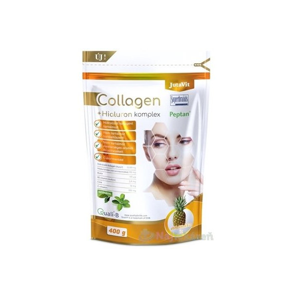 JutaVit Kolagen 10 g + Hyaluron komplex ananas prášek 400 g