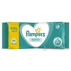 Pampers Sensitive vlhčené ubrousky XXL 80 ks