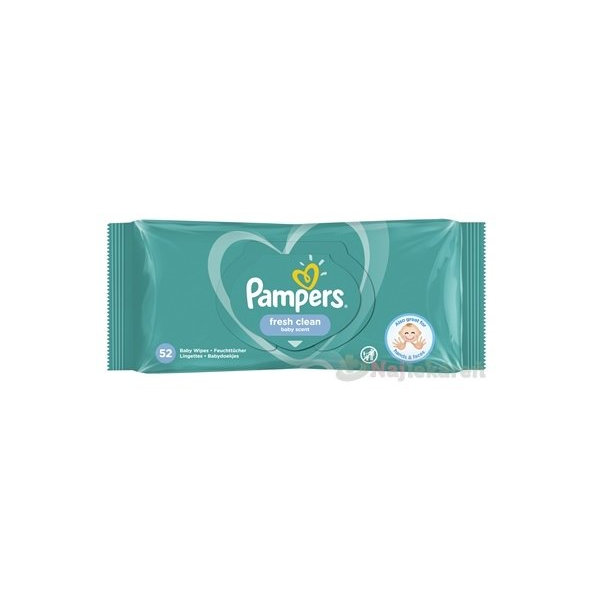 Pampers Fresh Clean vlhčené ubrousky 52 ks