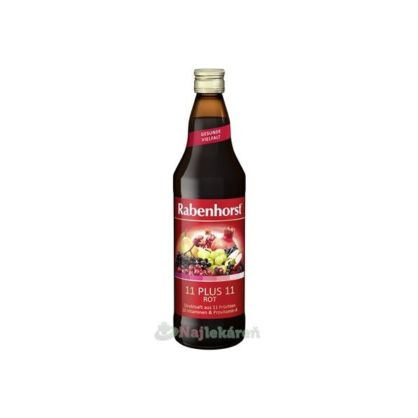 Rabenhorst šťáva z červeného ovoce 11 + 11 Multivitamín Rot 750 ml