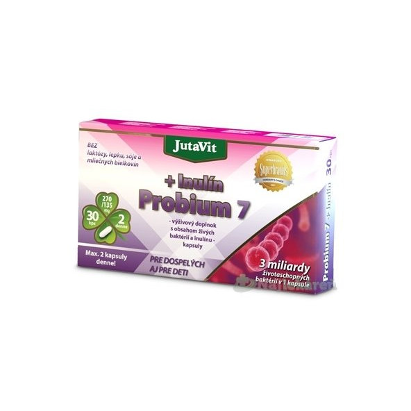 JutaVit Probium 7 + Inulin probiotikum 30 kapslí
