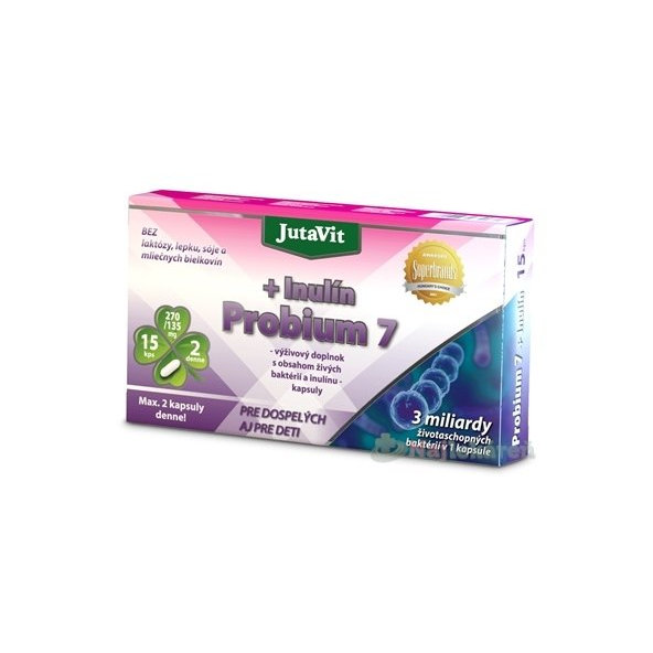 JutaVit Probium 7 + Inulin probiotikum 15 kapslí