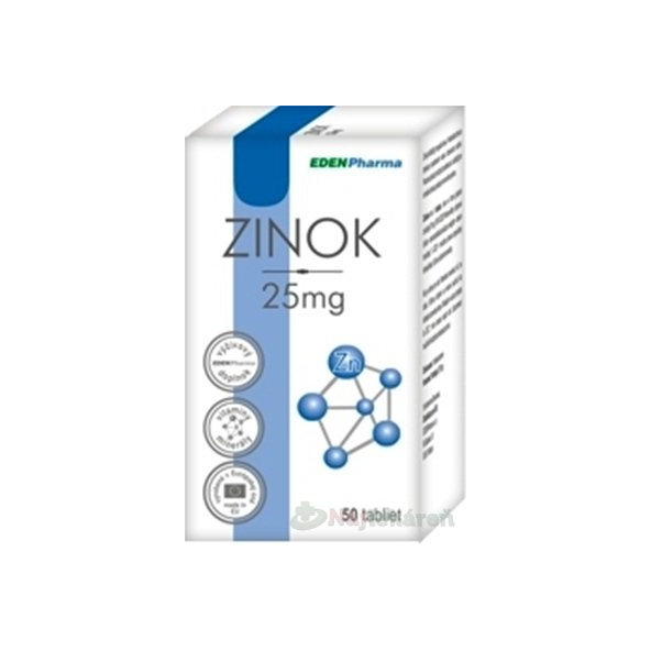 EDENPharma Zinek 25 mg 50 tablet