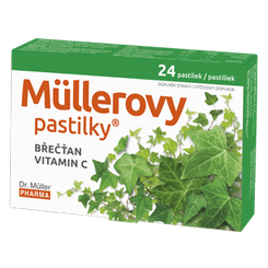 Müllerovy pastilky břečťan + vitamín C 24 ks
