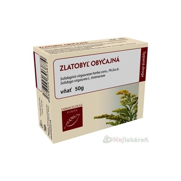 Hanus zlatobýl obecný nať čaj 50 g
