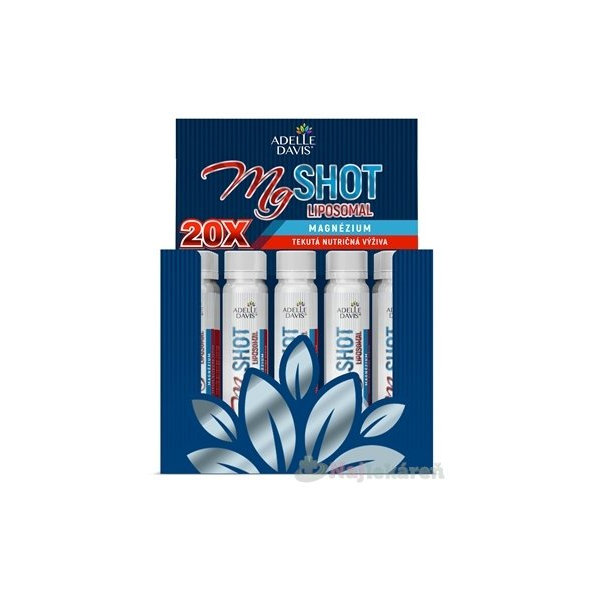 ADELLE DAVIS MgSHOT Liposomal magnesium 25 ml 20 ampulí