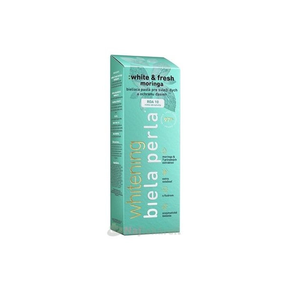 Biela Perla White & Fresh Moringa zubní pasta 75 ml