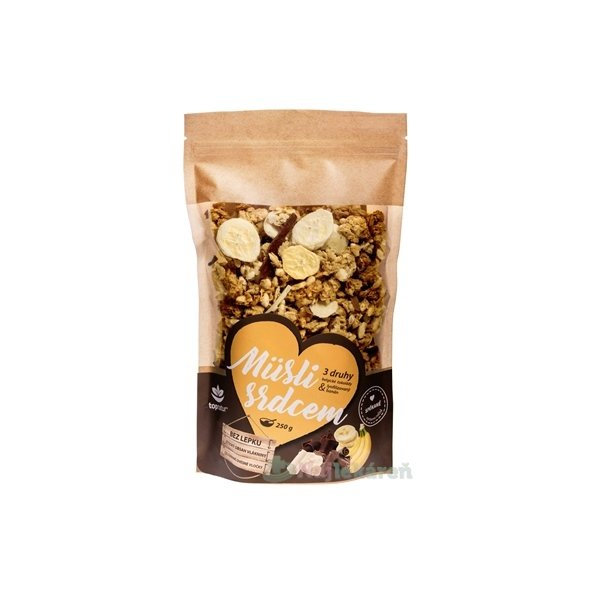 Topnatur müsli Srdcem čoko trio banán 250 g