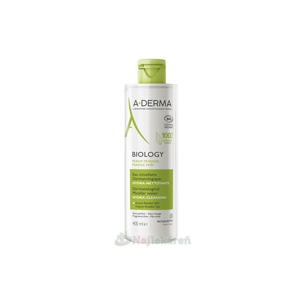 A-DERMA Biology hydratační micelární voda 400 ml