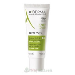 A-DERMA Biology výživný hydratační krém pro suchou pleť 40 ml