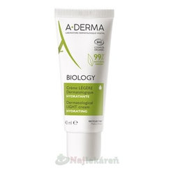 A-DERMA Biology lehký hydratační krém pro citlivou pleť 40 ml