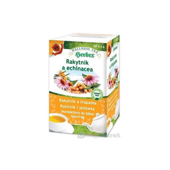 HERBEX rakytník a echinacea bylinný čaj 20x3 g