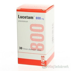 Lucetam 800 mg na funkci mozkových buněk 30 ks