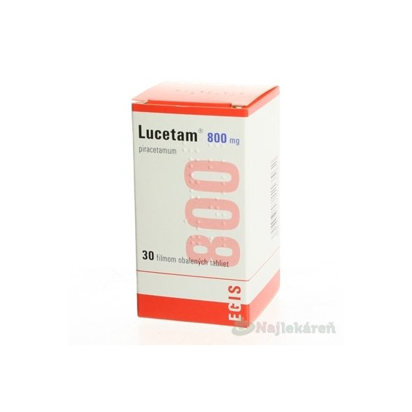 Lucetam 800 mg na funkci mozkových buněk 30 ks