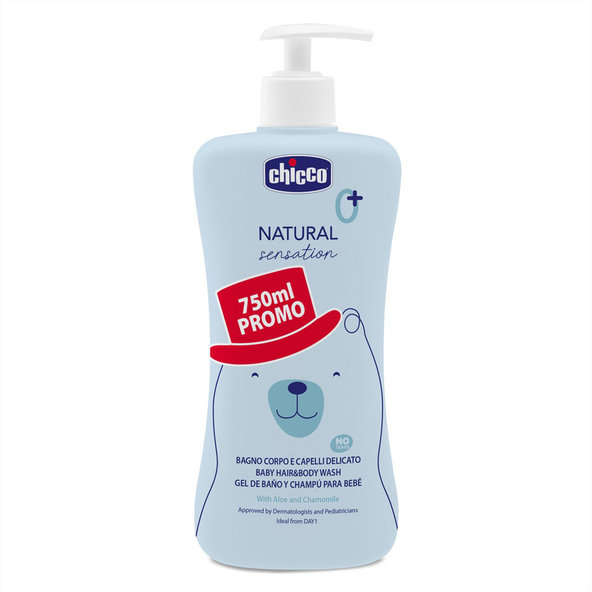 Chicco šampon na vlasy a tělo Natural Sensation 750 ml 0 m+