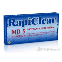 RapiClear MD5 Multidrug test na drogy IVD samodiagnostický