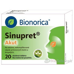 Sinupret Akut na záněty vedlejších nosních dutin 20 tablet