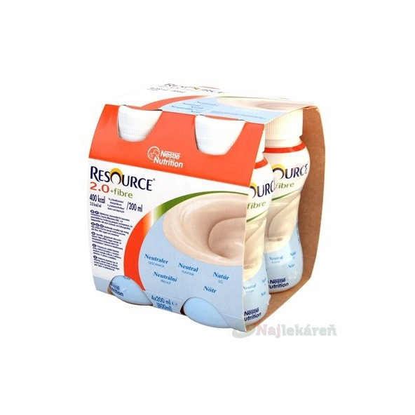 Resource 2.0 + Fibre neutrální 4x200 ml