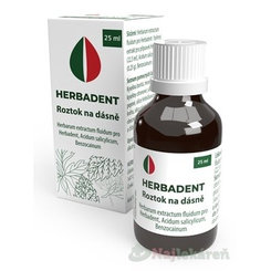 Herbadent gingivální roztok z bylin 25 ml