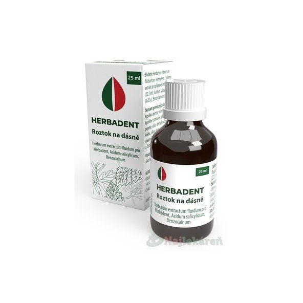 Herbadent gingivální roztok z bylin 25 ml