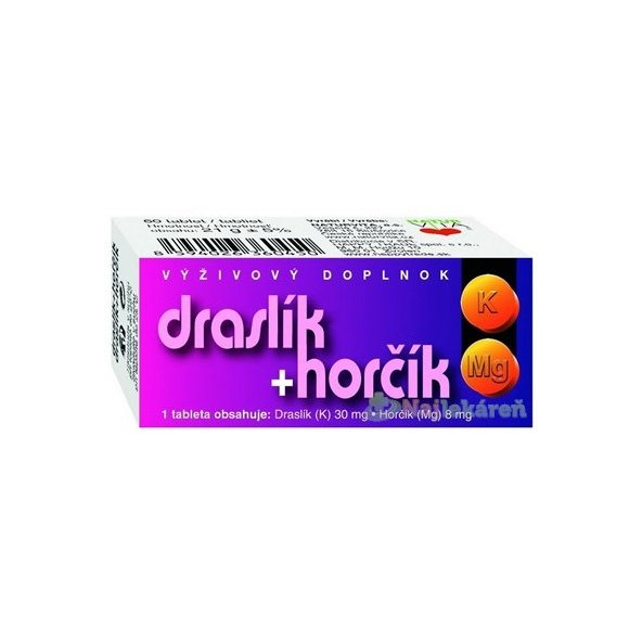 Naturvita Draslík + hořčík tablety
