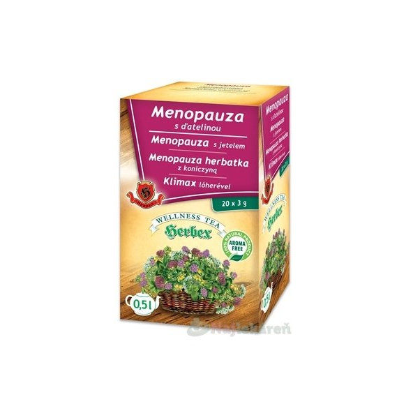 HERBEX menopauza s jetelem bylinný čaj 20x3 g