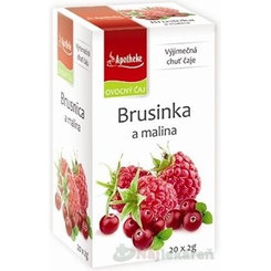 APOTHEKE Premier Selection čaj brusinka a malina 20x2 g