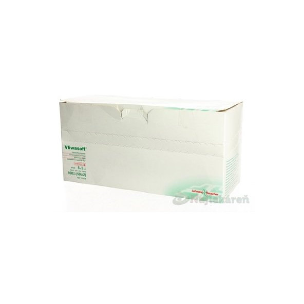 Vliwasoft sterilní kompresy 5×5 cm 6vrstvé 2 ks