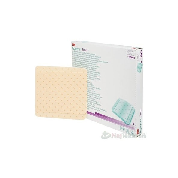 3M Tegaderm Foam pěnové krytí neadhezivní 20x20 cm 5 ks