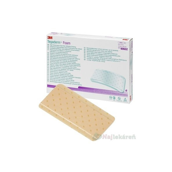 3M Tegaderm Foam pěnové krytí neadhezivní 10x20 cm 5 ks