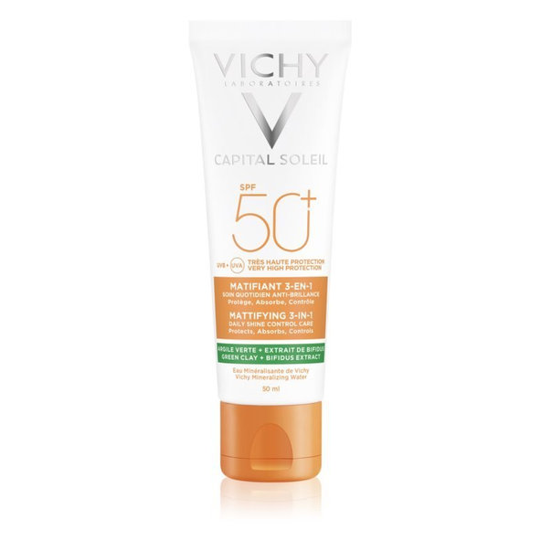 VICHY Capital Soleil SPF50+ zmatňující krém 3v1 50 ml