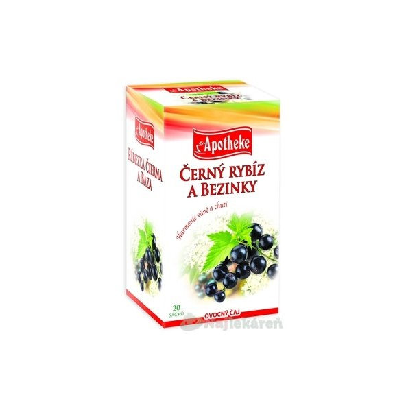 APOTHEKE Premier Selection čaj černý rybíz a bez 20x2 g