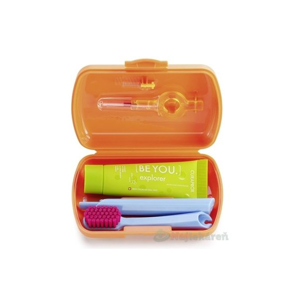 Curaprox Travel Set cestovní sada oranžová