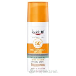 EUCERIN Sun Oil Control tónovaný SPF 50+ Medium 50 ml