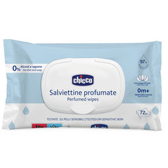 Chicco dětské vlhčené ubrousky jemně parfémované 72 ks