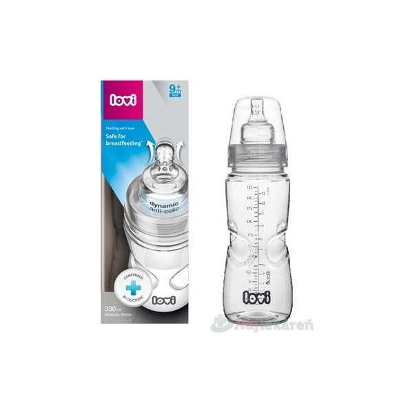 LOVI Medical+ Láhev Aktivní sání Super Vent 330 ml