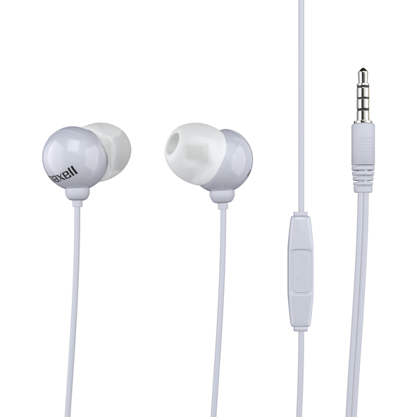 MAXELL Plugz+ Mic V2 White sluchátka