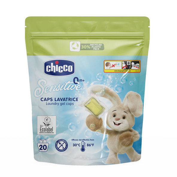 Chicco prací kapsle gelové Sensitive 20 ks 0 m+