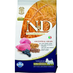 Farmina N&D AG Adult Mini jehně špalda oves borůvka 2,5 kg