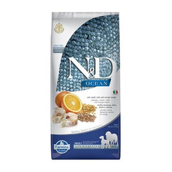 Farmina N&D Ocean AG treska špalda oves pomeranč 12 kg