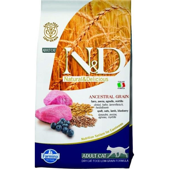 Farmina N&D AG Adult jehně špalda oves borůvka 1,5 kg