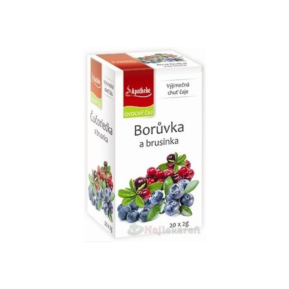 APOTHEKE Premier Selection čaj borůvka + brusinka 20×2 g