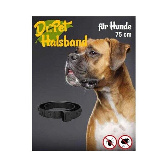 Dr.Pet antiparazitní repelentní obojek pro psy bílý 75 cm