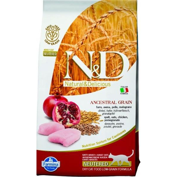 Farmina N&D AG Neutered kuře špalda oves 1,5 kg