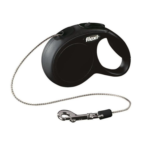 Flexi Classic NEW XS černé vodítko lanko 3 m