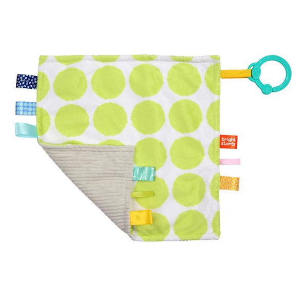 Bright Starts maznavá dečka Little Taggies zelené bodky 0m+