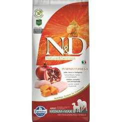 Farmina N&D Dog Pumpkin GF adult medium maxi kuře granátové 12 kg