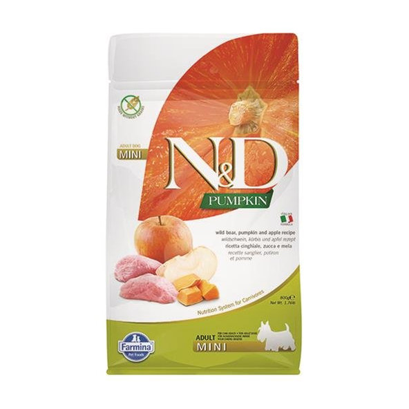 Farmina N&D Pumpkin GF Adult Mini kanec jablko 0,8 kg