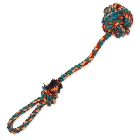 Dog Fantasy hračka přetahovadlo házecí barevné 35 cm